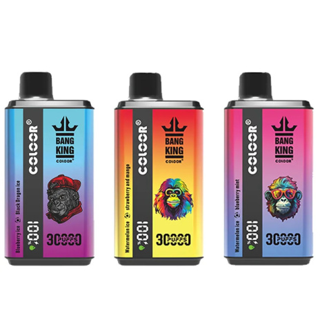 Bang King Jednorazowy e-papieros 30000 Buchów o smaku BLUEBERRY ICE / STRAWBERRY AND BANANA 36 ml