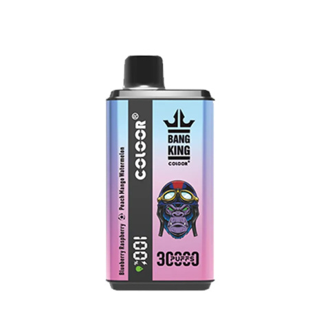 Bang King Jednorazowy e-papieros 30000 Buchów o smaku BLUEBERRY RASPBERRY / PEACH MANGO WATERMELON 36 ml