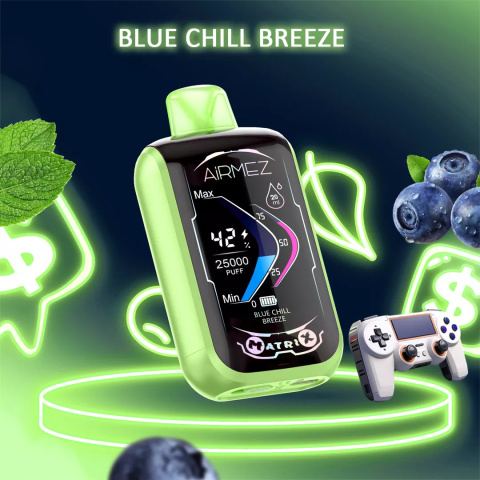 AiRMEZ Matrix 25000 Blue Chill Breeze (Mint & Berries)