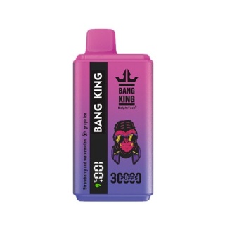 Bang King Jednorazowy e-papieros 30000 Buchów o smaku STRAWBERRY WATERMELON / GRAPE ICE 36 ml