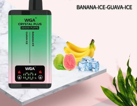 WGA Crystal Plus 20 000 Banana Ice Guava Ice