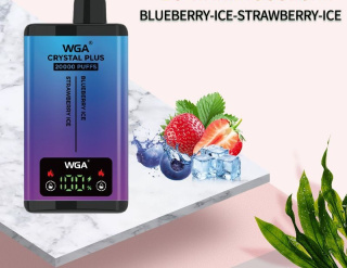 WGA Crystal Plus 20 000 Blueberry Ice Strawberry Ice