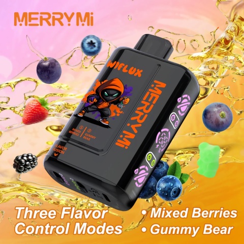 E-papieros MerryMI 24000 Wiflux Mixed Berries/ Gummy Bear