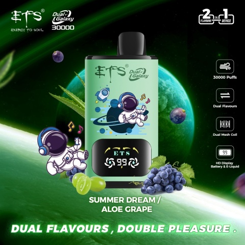 E-papierosy ETS Dual Galaxy 30000 Summer Dream/Aloe Grape