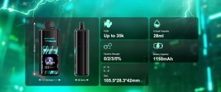 E-papierosy MerryMi Mecha PRO 35000 Grapefruit Refresher