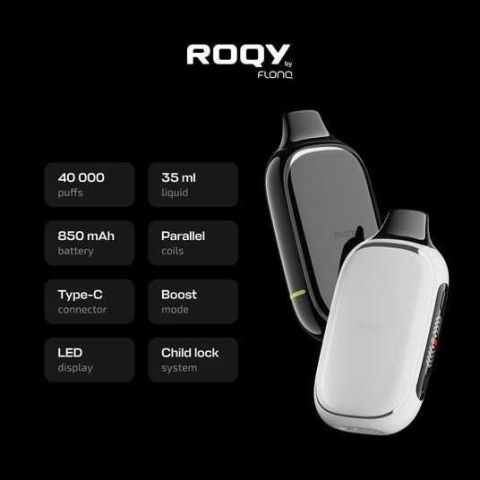 E-papierosy jednorazowe FLONQ ROQY 40000 Kiwi Passion Fruit Guava