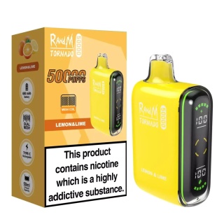 Jednorazowy e-papieros RandM 50 000 Buchów o smaku Lemon Lime