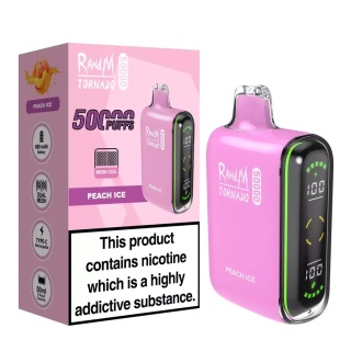 Jednorazowy e-papieros RandM 50 000 Buchów o smaku Peach Ice