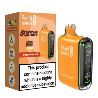 Jednorazowy e-papieros RandM 50 000 Buchów o smaku Pineapple Ice