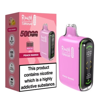 Jednorazowy e-papieros RandM 50 000 Buchów o smaku Peach Mango