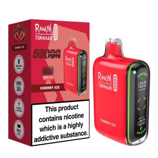 Jednorazowy e-papieros RandM 50 000 Buchów o smaku Cherry Ice