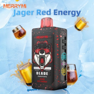Merry Mi Blade Jednorazowy e-papieros 30000 Buchów o smaku Jager Red Energy