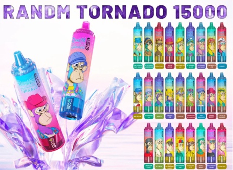 RandM Tornado Jednorazowy e-papieros 15000 Buchów o smaku FRESH MENTHOL MOJITO