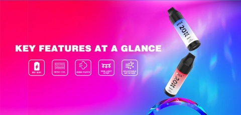 WGA Smart 20 000 Buchów jednorazowy e-papieros o smaku Grape Ice