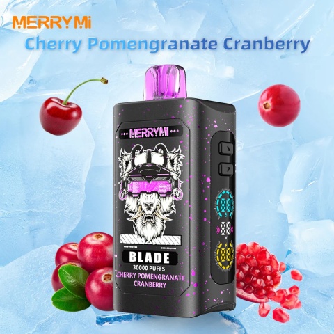 Merry Mi Blade Jednorazowy e-papieros 30000 Buchów o smaku Cherry Pomengranate Cranberry