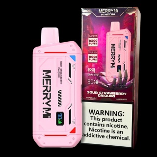 Merry Mi M-Mecha Jednorazowy e-papieros 16000 Buchów o smaku Sour Strawberry Daiquiri