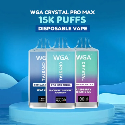 WGA Crystal Pro Max Jednorazowy e-papieros 15000 Buchów o smaku GUAVA ICE 25 ml