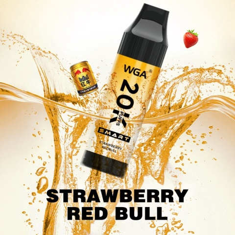 WGA Smart 20 000 Buchów jednorazowy e-papieros o smaku Strawberry Redbull