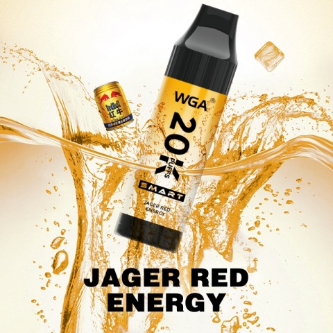 WGA Smart 20 000 Buchów jednorazowy e-papieros o smaku Jager Red Energy
