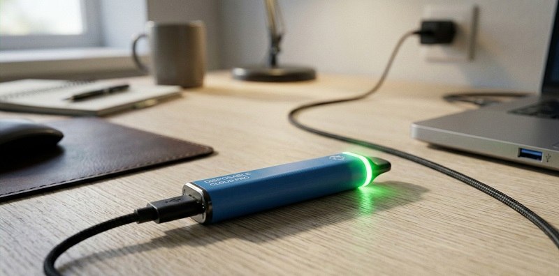 ładowanie e-papierosa jednorazowego