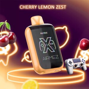 AiRMEZ Matrix Jednorazowy e-papieros 25000 Buchów o smaku Cherry Lemon Zest