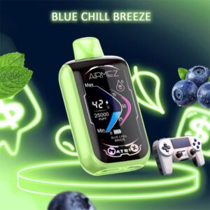 AiRMEZ Matrix Jednorazowy e-papieros 25000 Buchów o smaku Blue Chill Breeze (Mint & Berries)