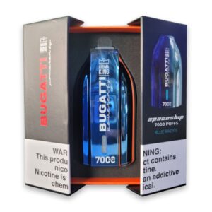 Bugatti Spaceship Jednorazowy e-papieros 7000 Buchów o smaku Blue Razz Ice