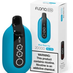 Flonq Ultra Jednorazowy e-papieros 20000 Buchów o smaku Blue Razz Icy
