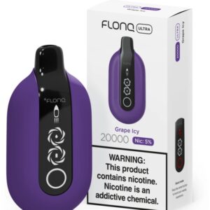 Flonq Ultra Jednorazowy e-papieros 20000 Buchów o smaku Grape Icy