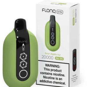 Flonq Ultra Jednorazowy e-papieros 20000 Buchów o smaku Sour Apple Icy