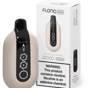 Flonq Ultra Jednorazowy e-papieros 20000 Buchów o smaku Vanilla Ice Cream