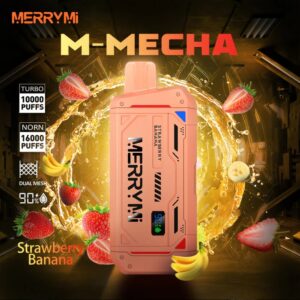 Merry Mi M-Mecha Jednorazowy e-papieros 16000 Buchów o smaku Strawberry Banana