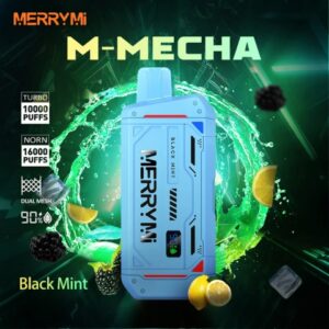 Merry Mi M-Mecha Jednorazowy e-papieros 16000 Buchów o smaku Black Mint