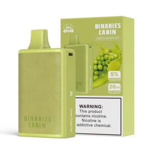 HorizonTech Vape Jednorazowy e-papieros 10000 Buchów o smaku Green Grape Ice 20 ml