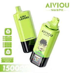Jednorazowy E-papieros WASPE AIVIOU 6-in-1 150 000 Melon Passion Fruit & Blackberry Ice & Apple Kiwi