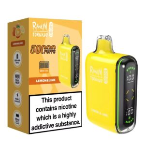 Jednorazowy e-papieros RandM 50 000 Buchów o smaku Lemon Lime