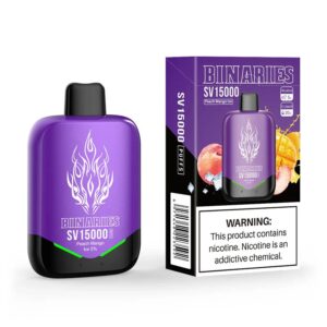 HorizonTech Binaries SV15000 Jednorazowy e-papieros 15000 Buchów o smaku Peach Mango Ice 20 ml