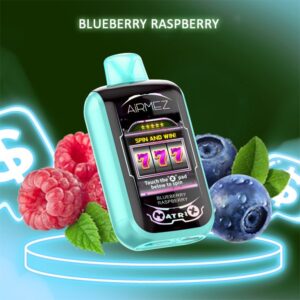 AiRMEZ Matrix PRO Jednorazowy e-papieros 30000 Buchów o smaku Bluberry Raspberry