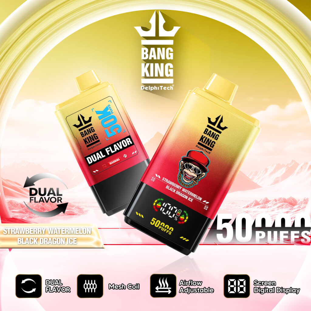 Bang King 50000 E Papieros Jednorazowy o smaku Strawberry Watermelon / Black Dragon Ice