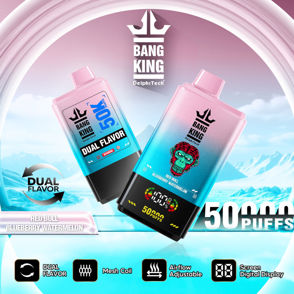 Bang King 50000 E Papieros Jednorazowy o smaku Redbull / Blueberry Watermelon