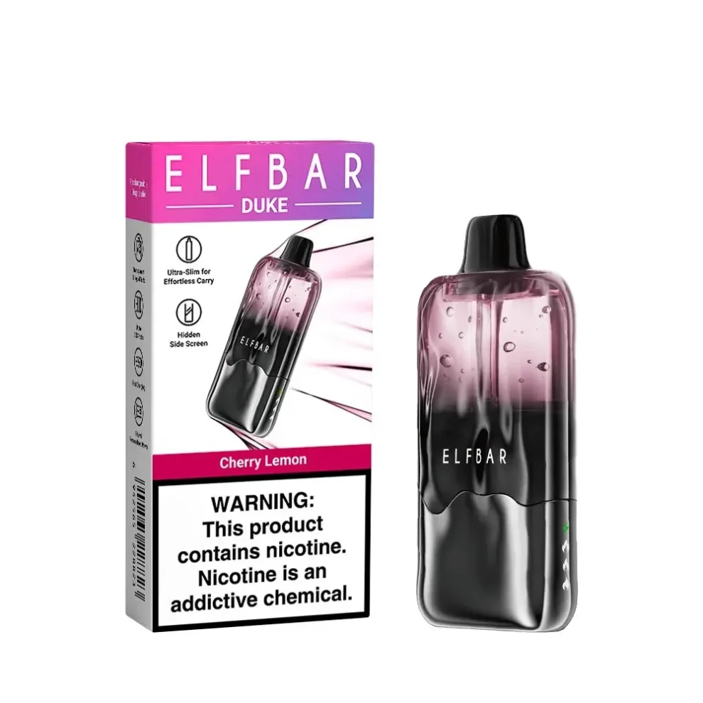 E-papierosy jednorazowe ElfBar DUKE 30000 Cherry Lemon