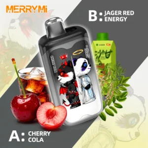 E-papierosy MerryMi Panda Twins 40000 Cherry Cola/Jager Red Energy