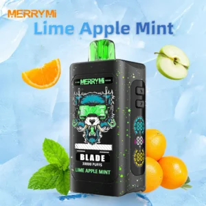 Merry Mi Blade Jednorazowy e-papieros 30000 Buchów o smaku Lime Apple Mint