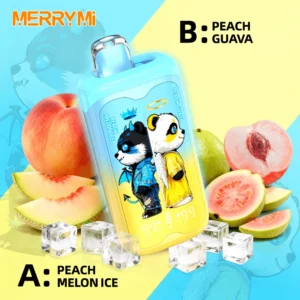 E-papierosy MerryMi Panda Twins 40000 Peach Melon Ice/Peach Guava