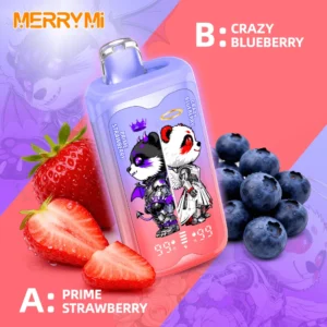 E-papierosy MerryMi Panda Twins 40000 Prime Strawberry/Crazy Blueberry