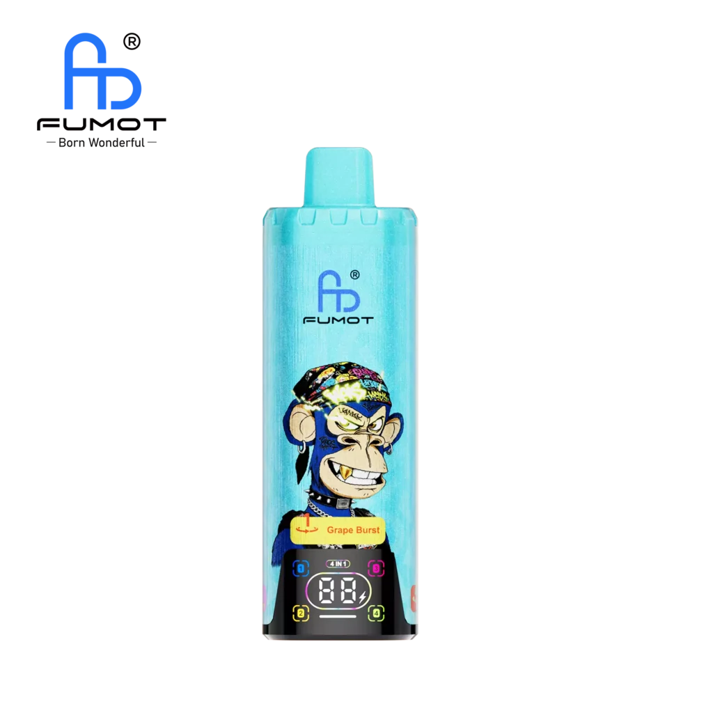 E-papierposy Fumot 80 000 ECO 4in1 Grape Burst & Blueberry Sour Raspberry & Strawberry Raspberry Cherry Ice & Cherry Ice