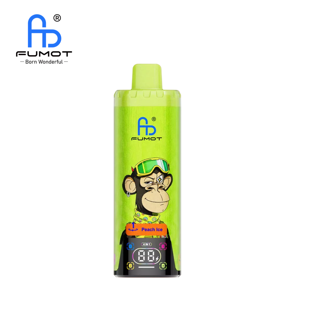 E-papierposy Fumot 80 000 ECO 4in1 Peach Ice & Mixed Berries & Lemon Peach Passionfruit & Black Ice Dragonfruit Strawberry