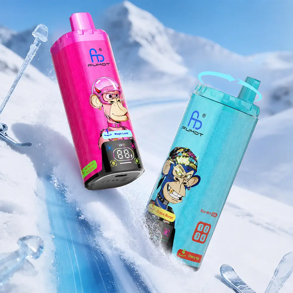 E-papierposy Fumot 80 000 ECO 4in1 Magic Love & Kiwi Passion Fruit Guava & Dragonfruit Raspberry & Lemon Lime - obrazek 3